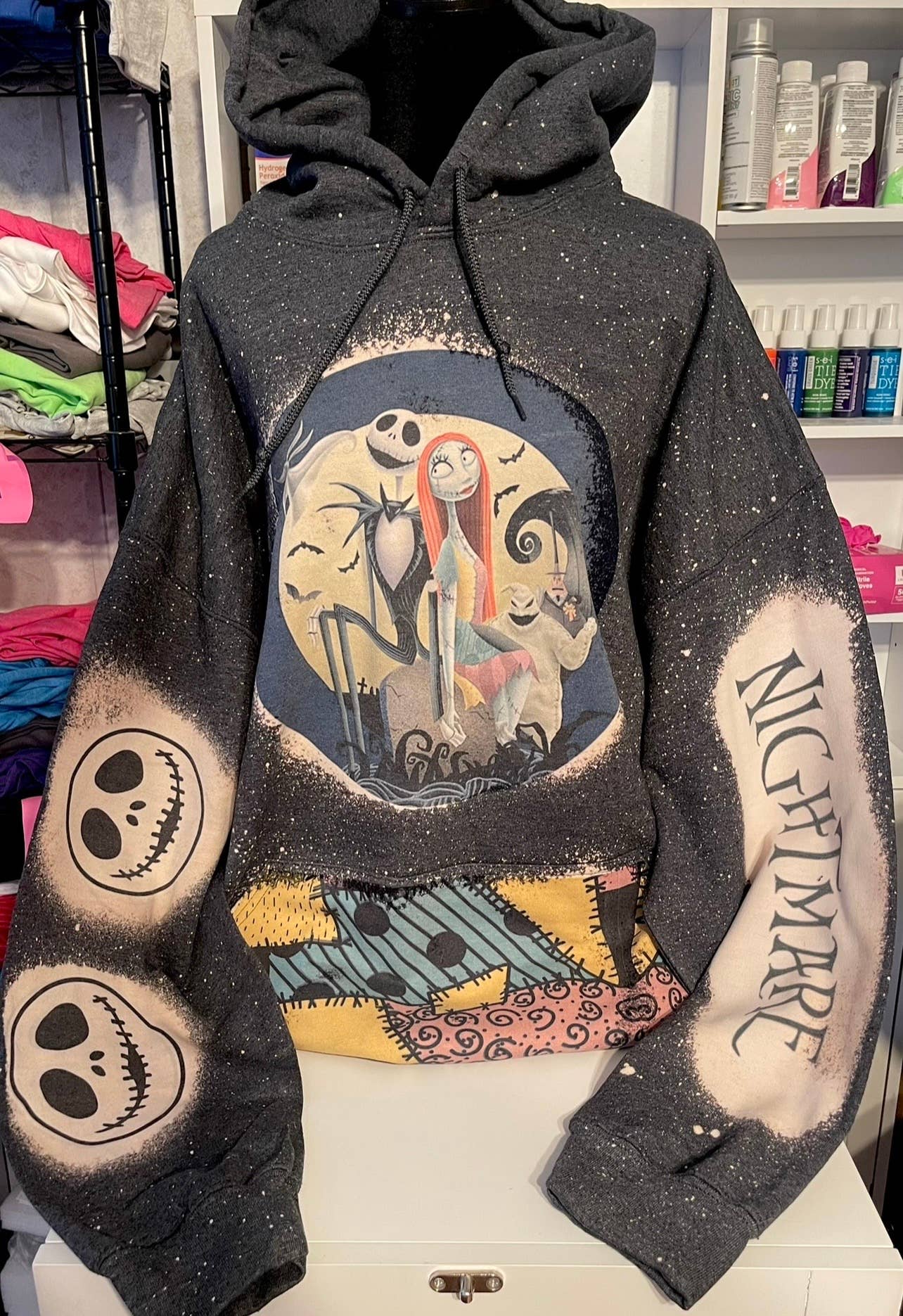 Nightmare Bleached hoodie
