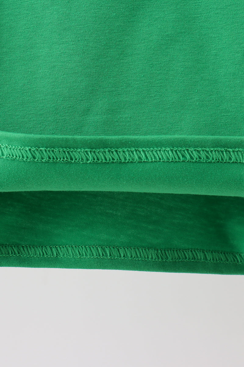 Forest Christmas tree embroidery top