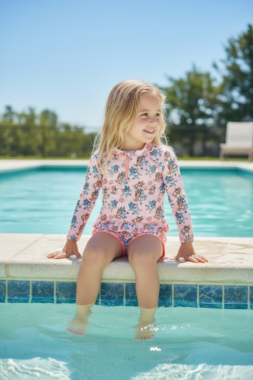 Dog character printed swim set. SWG60154 SOL