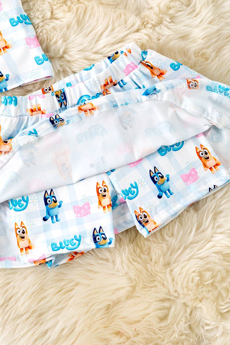 Multi-printed character girls 2 piece set. OFG60357 JEAN