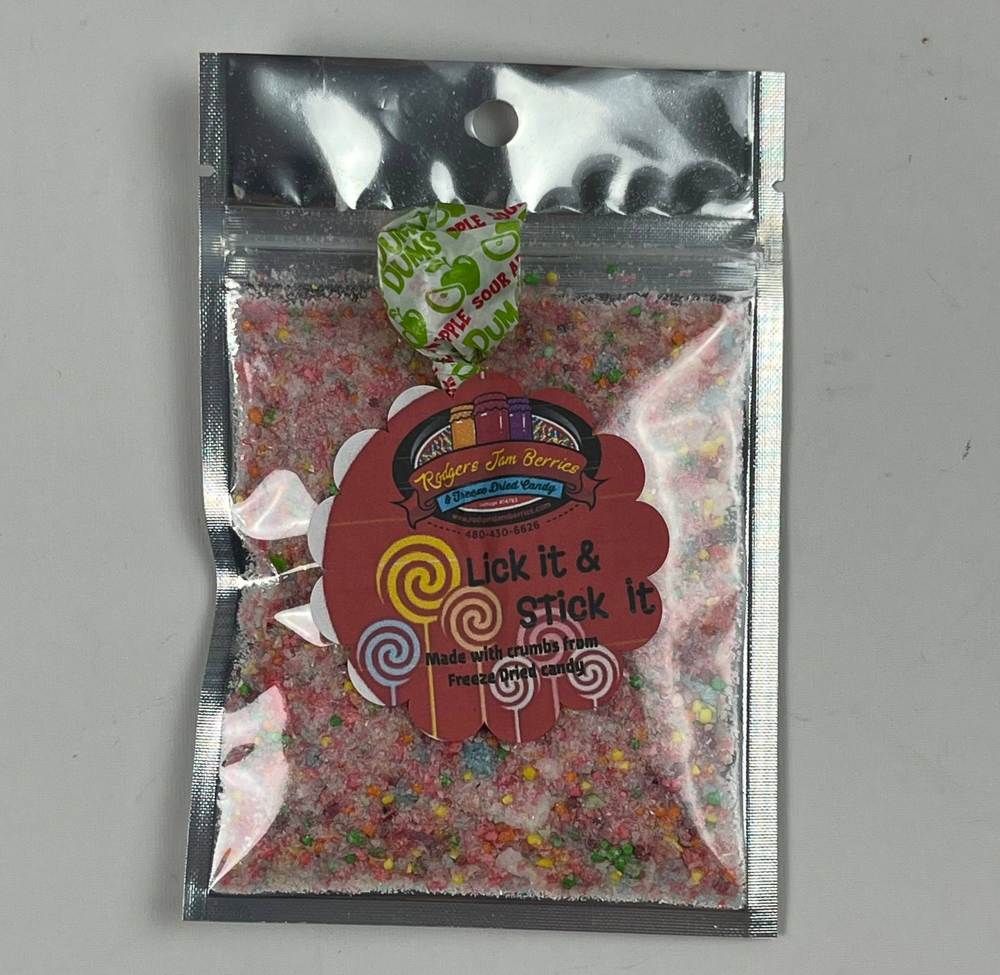 Freeze Dried Candy Dust with Sucker