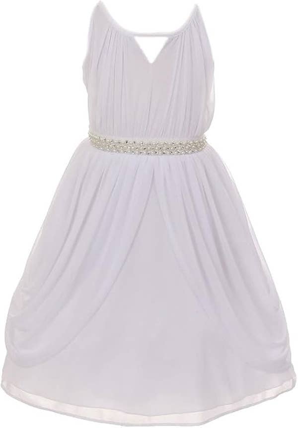 Girls' Grecian Chiffon Flower Girls Dresses
