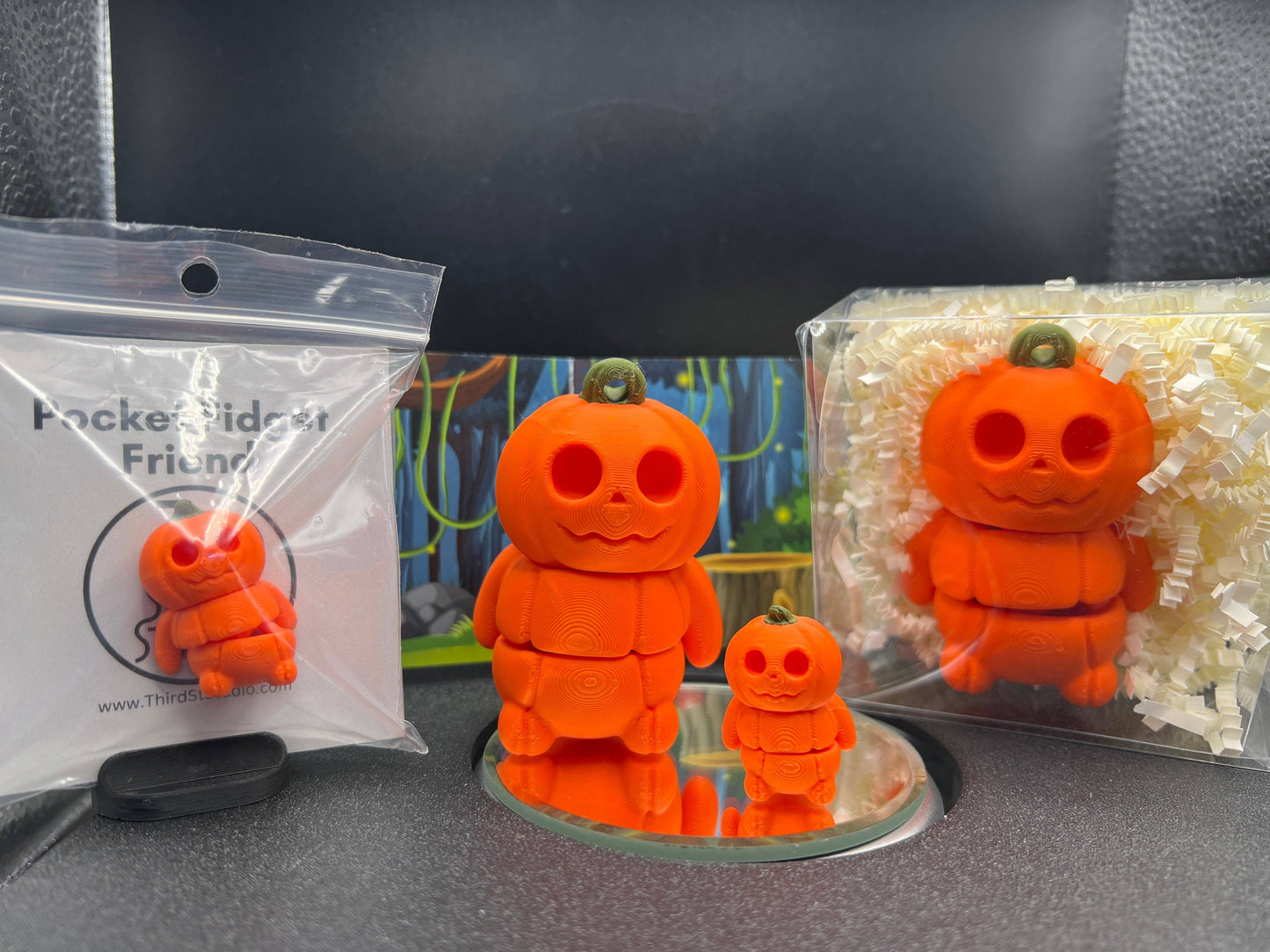 Pumpkin Man - Fidget Friend - Includes Play Scene