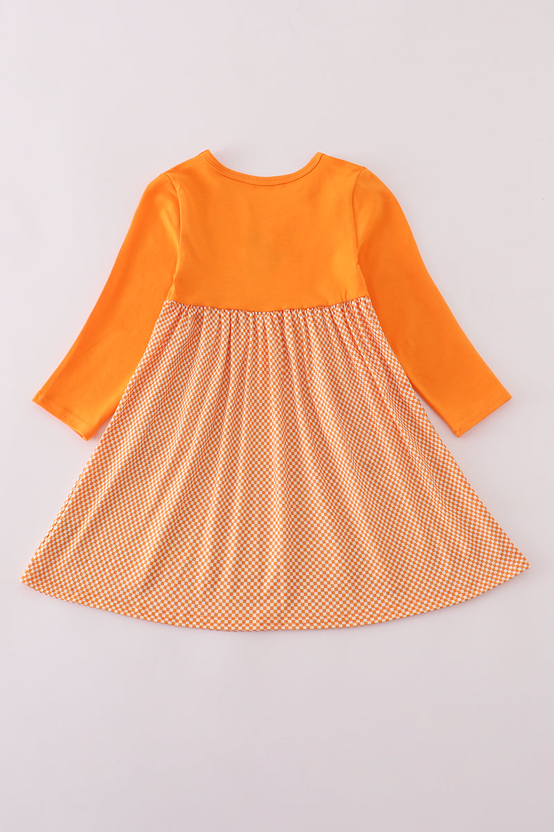 Orange Tennessee go vols applique dress