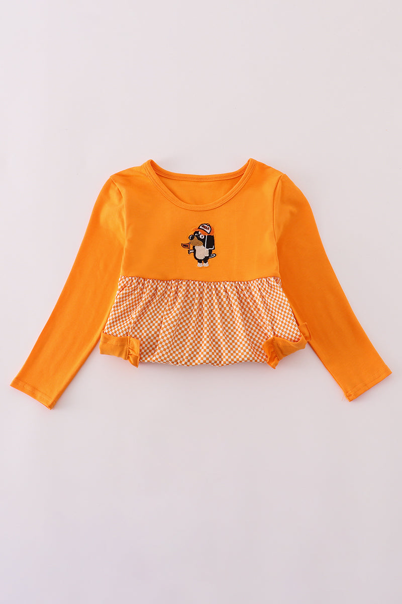 Orange Tennessee go vols applique dress