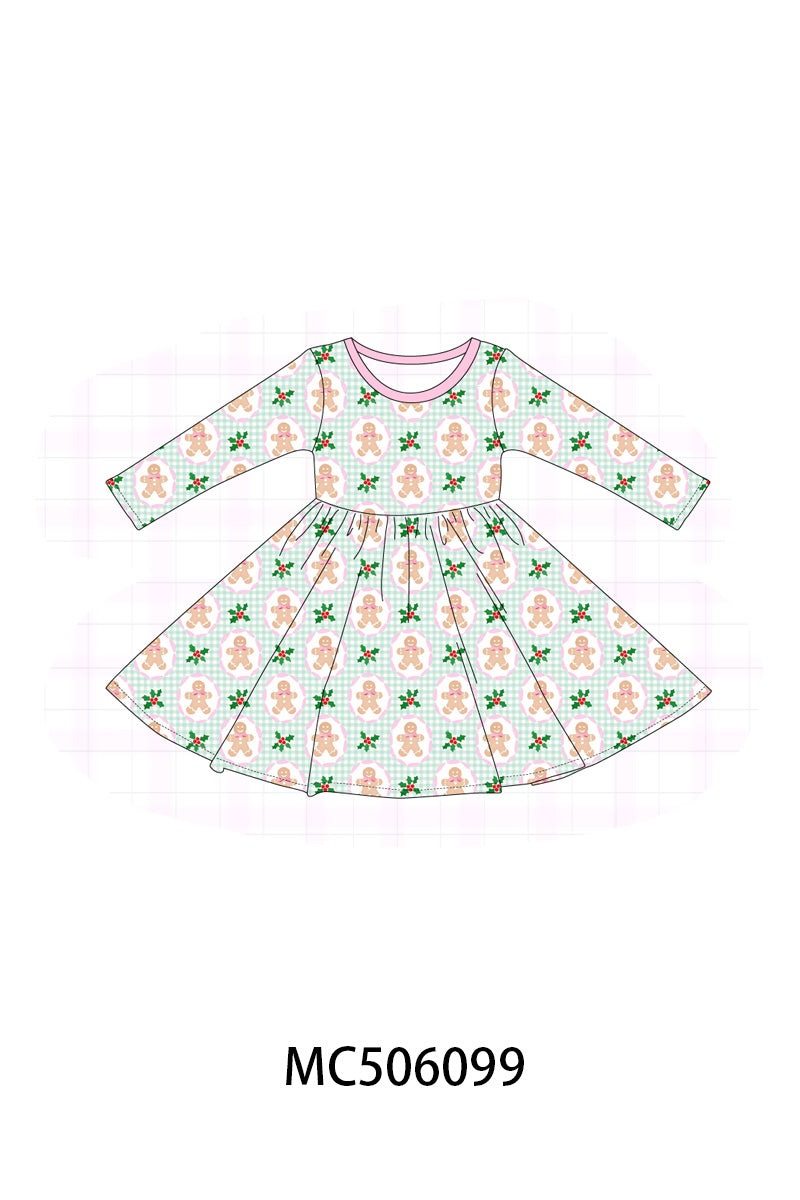 Pink christmas tree bamboo dress