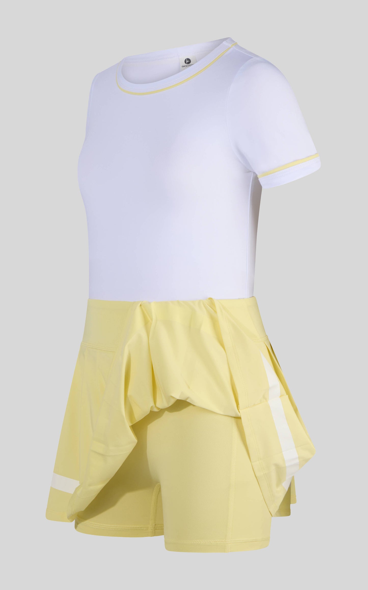 Little Girls Short sleeve and Pleated Skirt with Inner Short