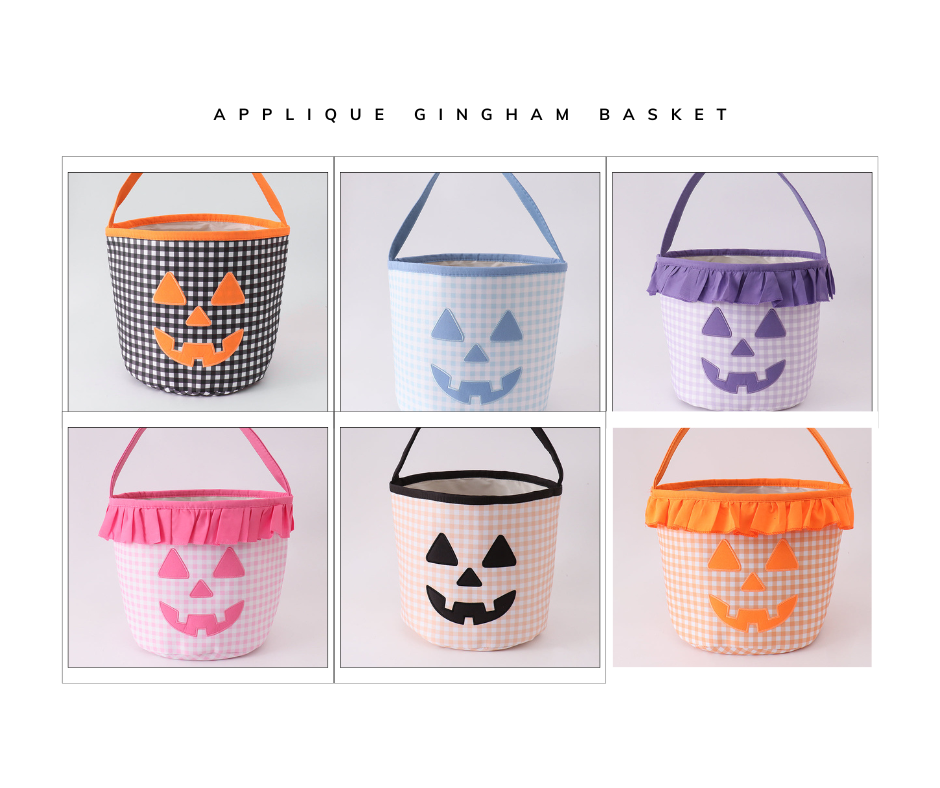 Applique Gingham Basket