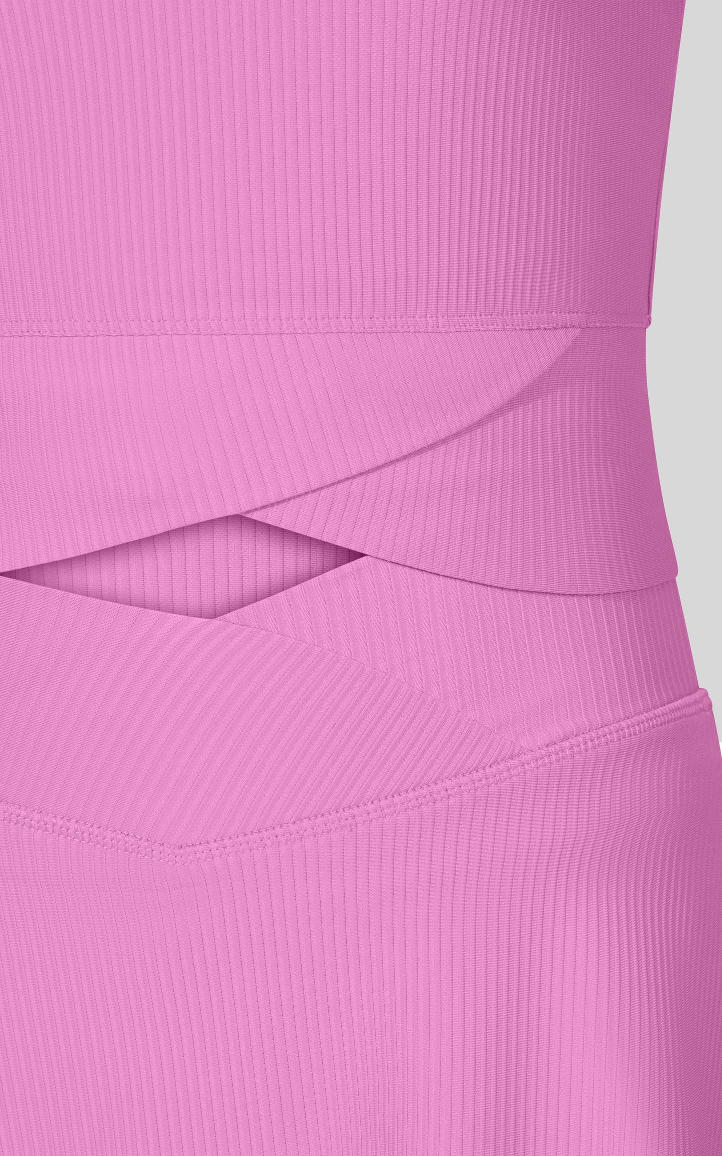 Little Girl Rib Marie Crossover Top and Skort Set