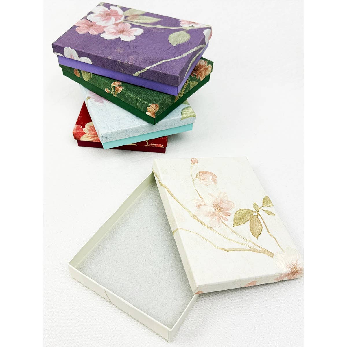 Elegant Floral Jewelry Gift Box Set
