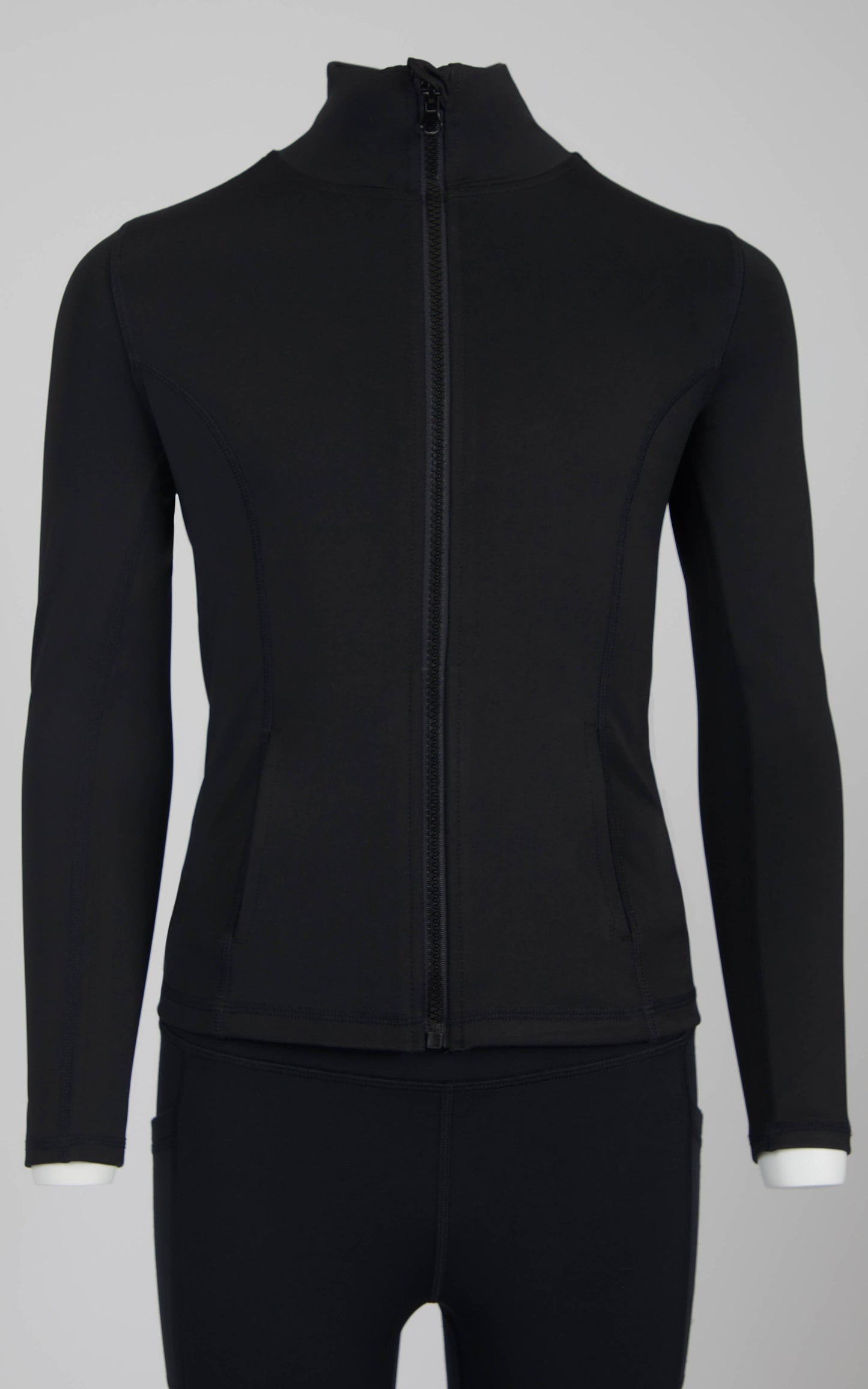 Girls Zipper Active Jacket with Pockets