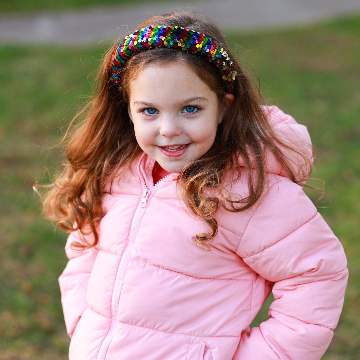 Reversible Sequin Headband - Kids Padded Hair Band