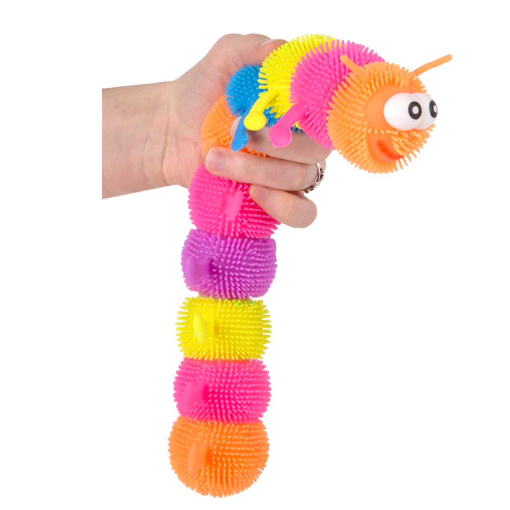 12" LIGHT-UP JUMBO CATERPILLAR PUFFER 12CT