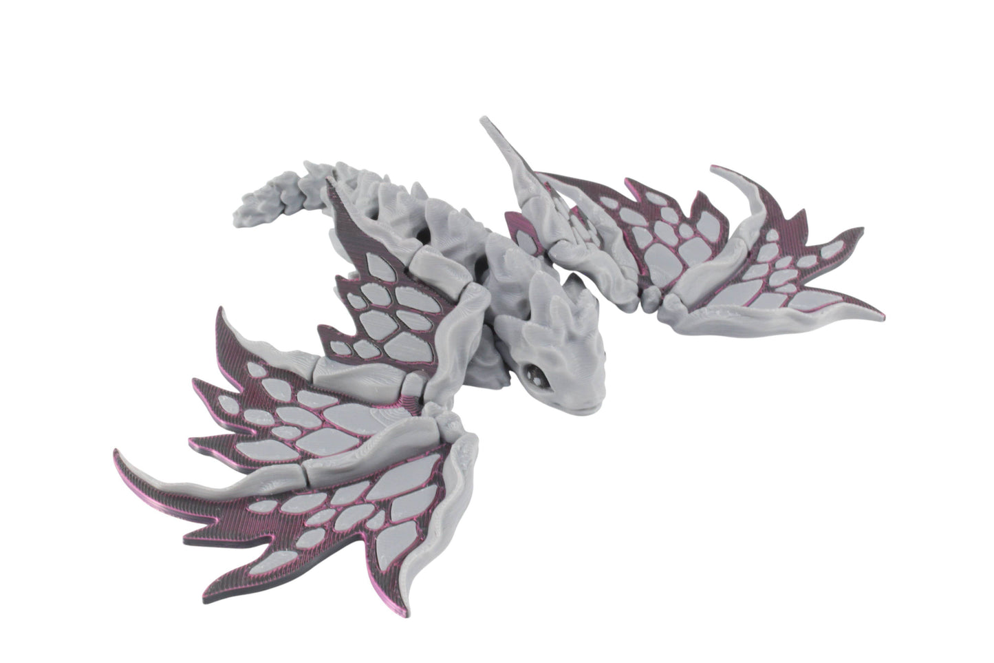 3D Printed Stone Dragon - Articulated and Moveable Wings