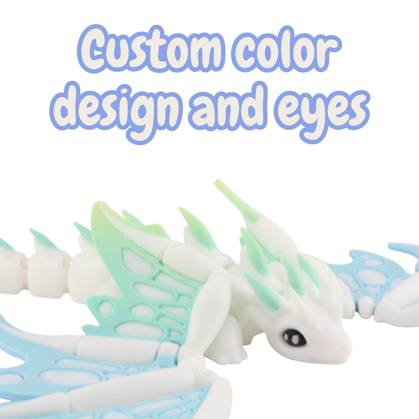 3D Printed Monarch Dragon - Articulated and Moveable Wings