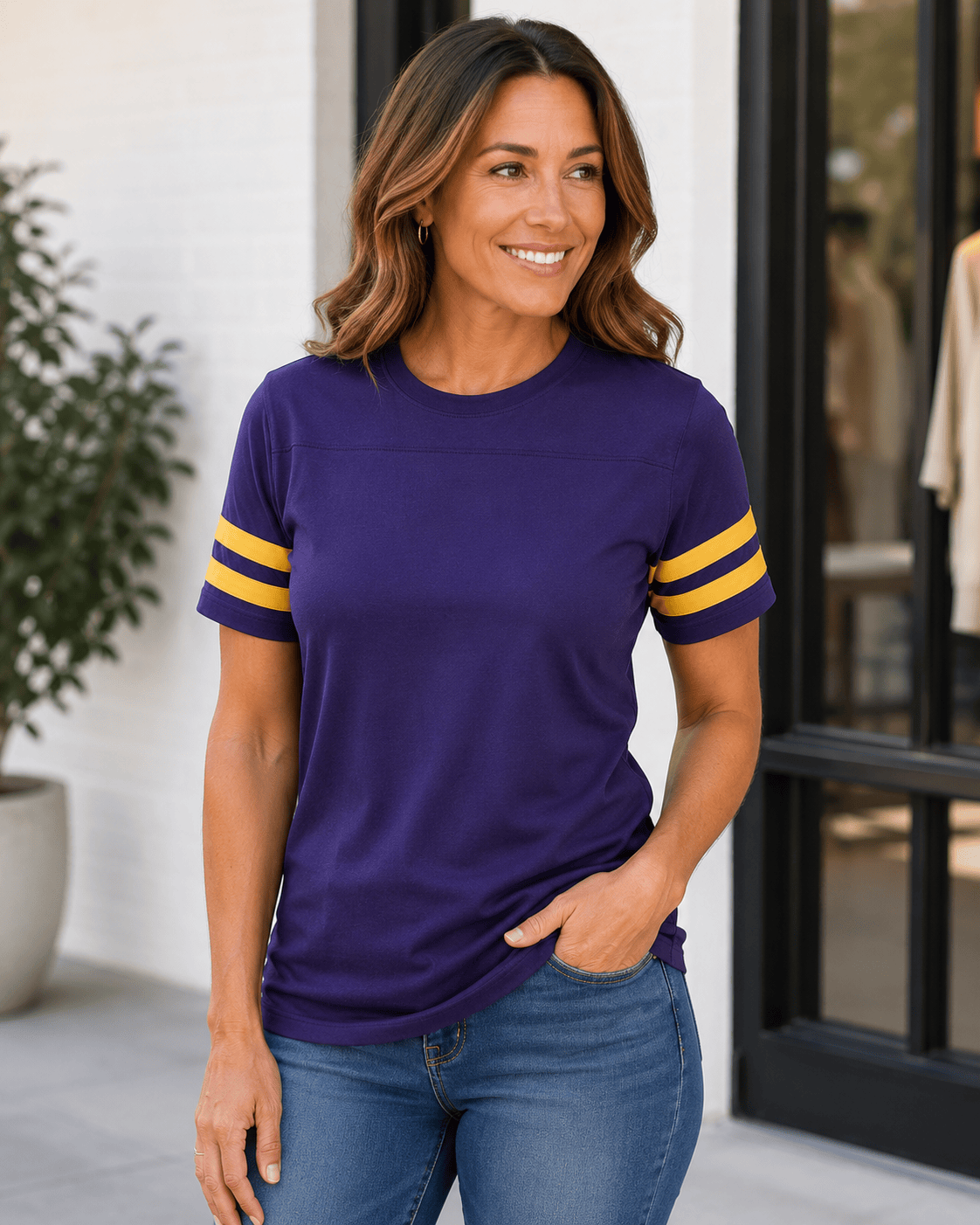 Adult 2 Stripe Jersey T-Shirt
