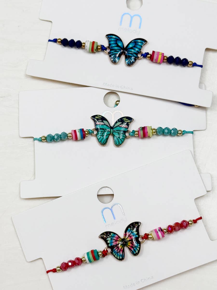 Butterfly String Adjustable Bracelet