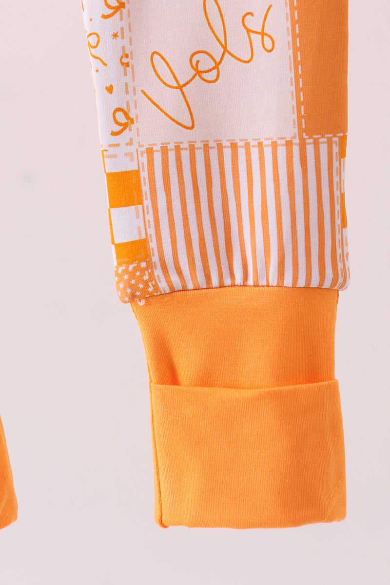 Tennessee floral checkered long sleeve bamboo romper