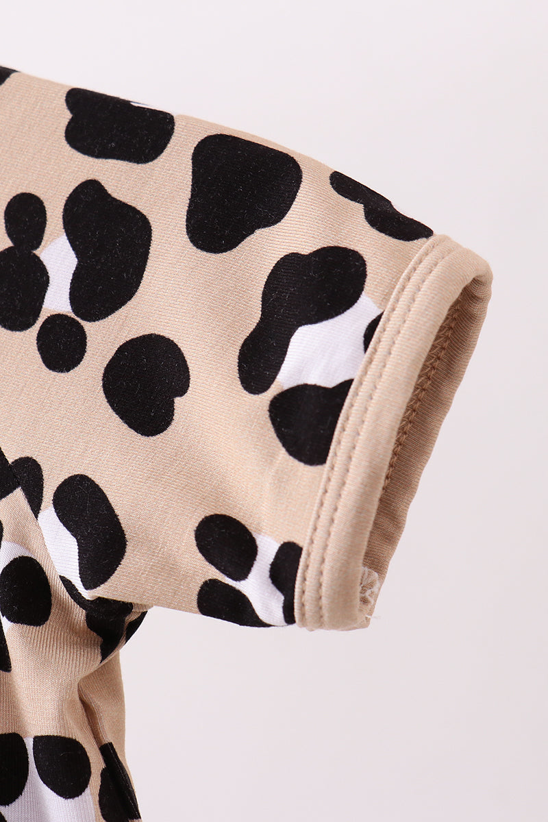 Leopard bamboo romper