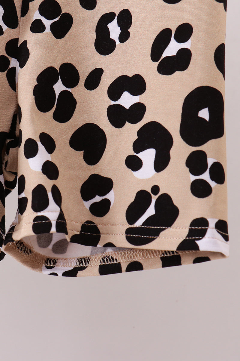 Leopard bamboo pajama set