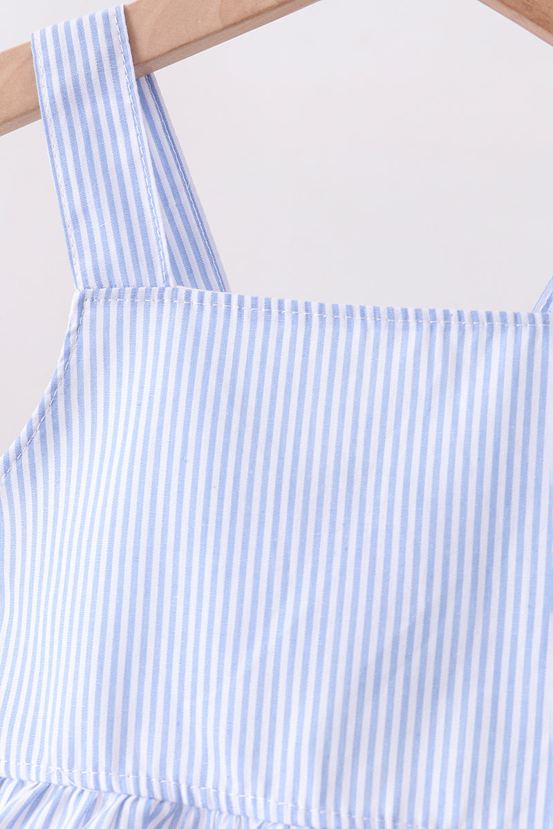 Blue Stripe 2pc Seersucker Swimsuit