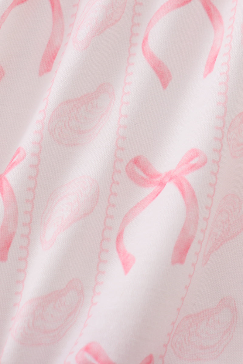 Pink Bow Print Bubble