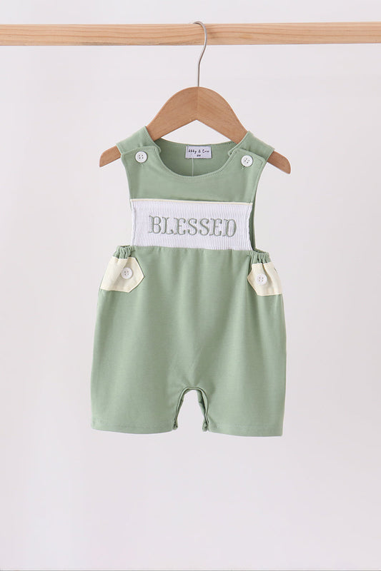 Sage Blessed Smocked Jon Jon