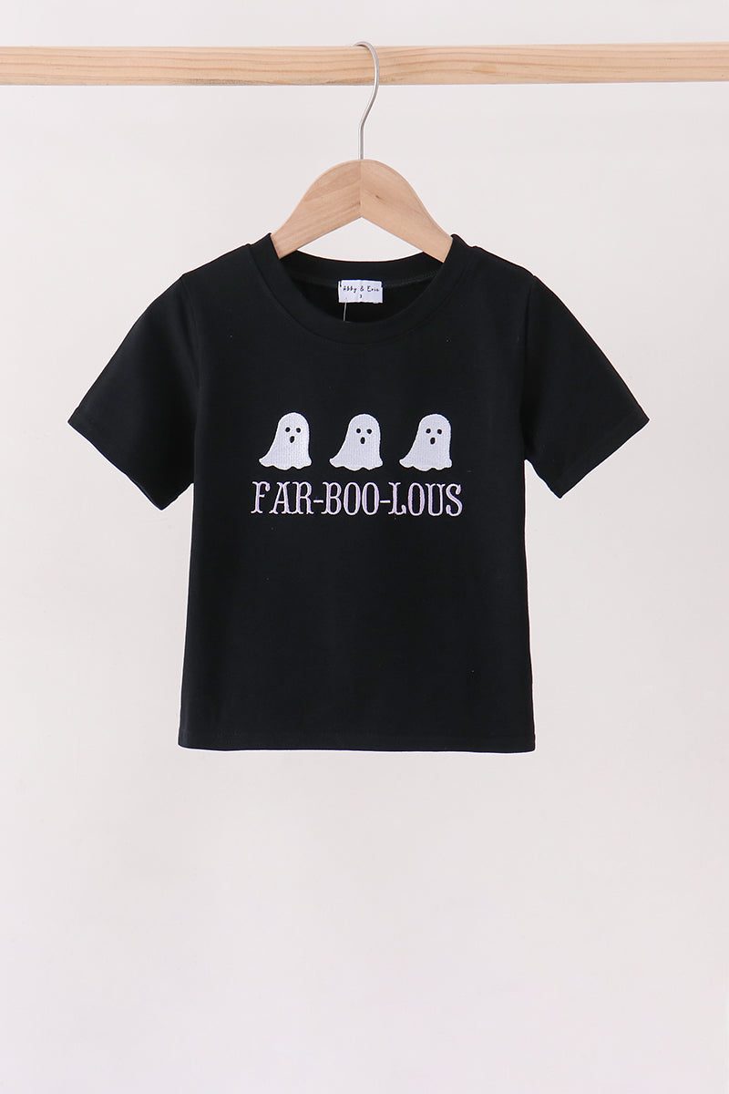 Black Ghost Embroidery Top