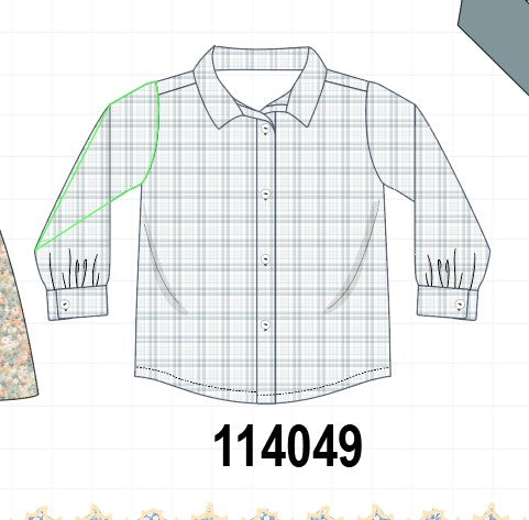 Plaid button down shirt