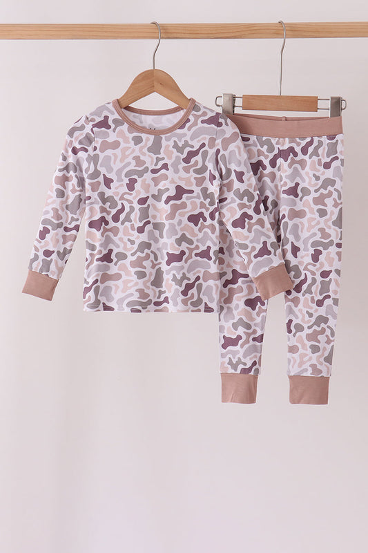 Camouflage bamboo pants set