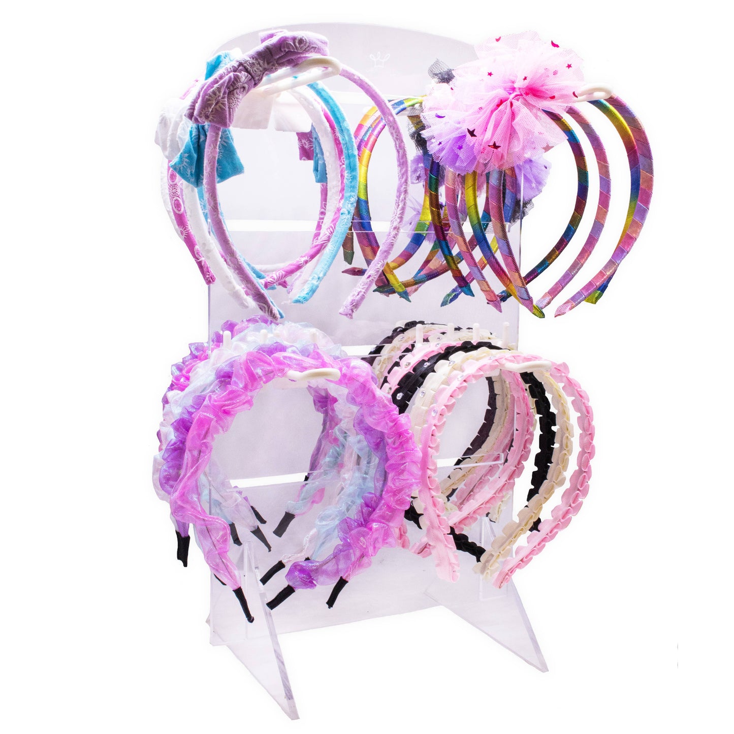34 Headbands for Kids & Free Acrylic Accessories Display