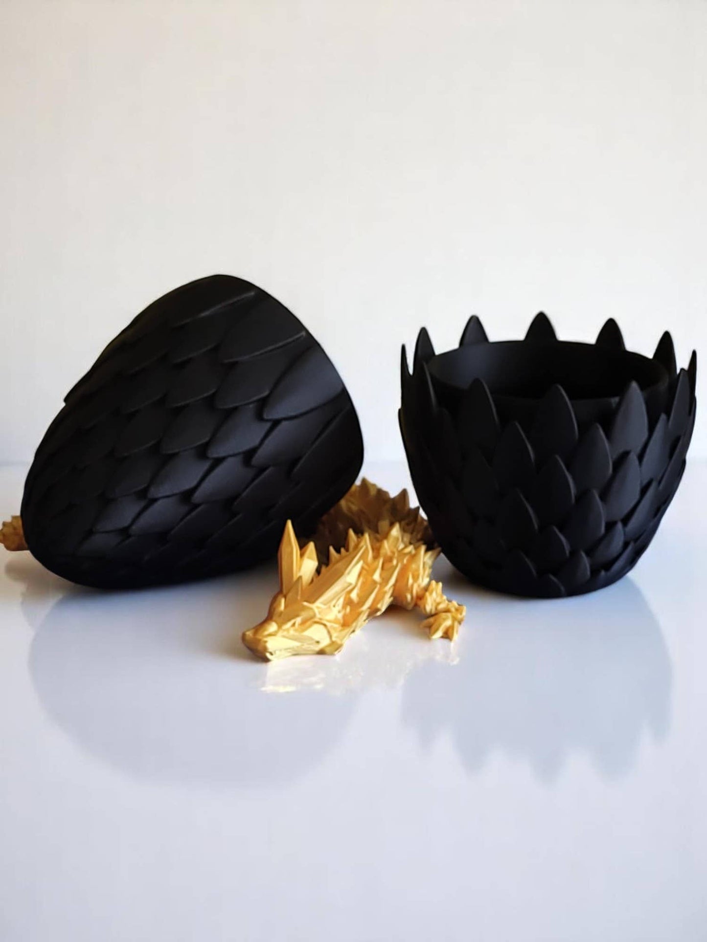 3D Printed 12" Dragon and 6" Egg