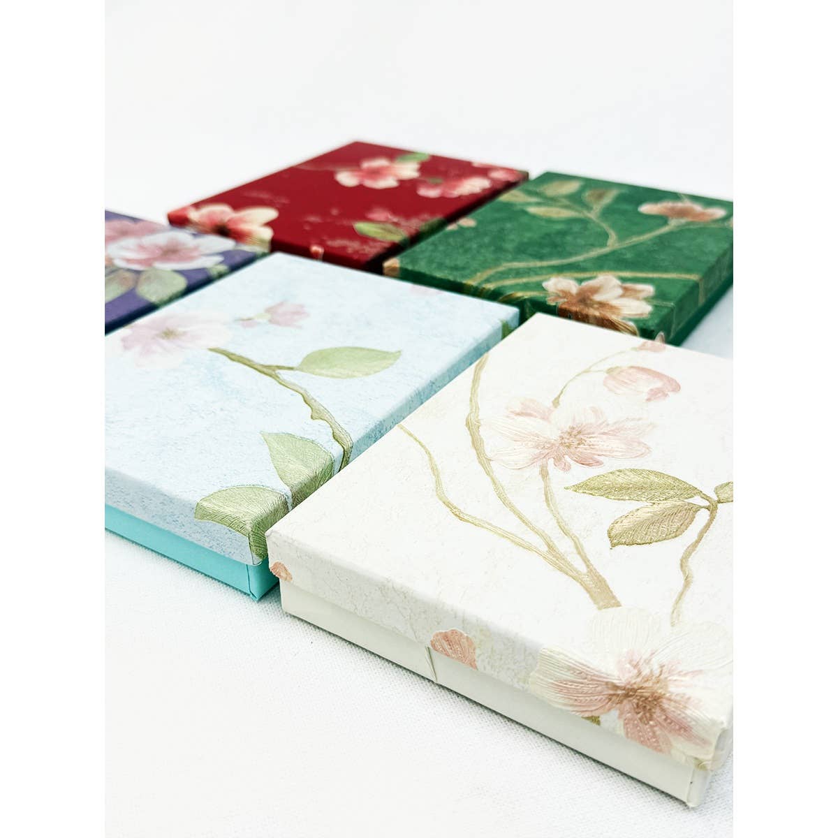 Elegant Floral Jewelry Gift Box Set