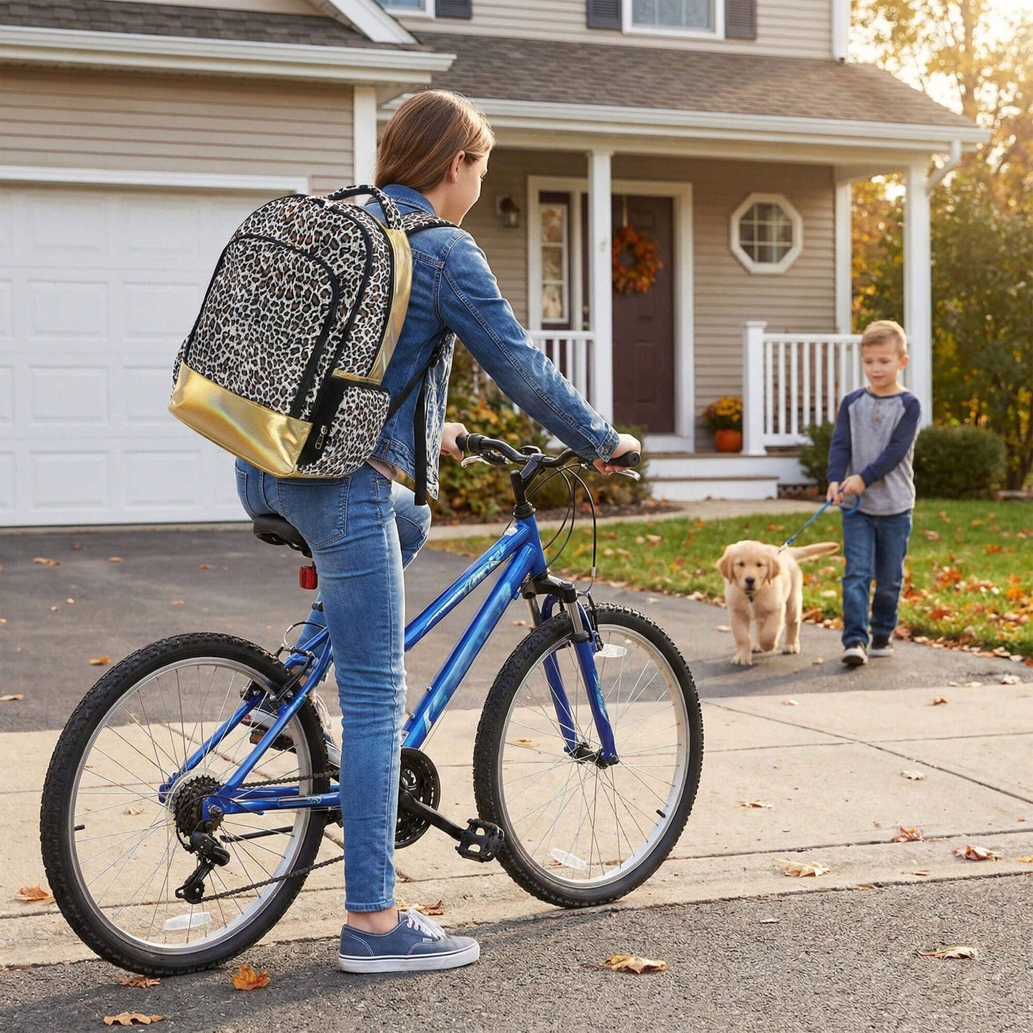 K200 | CLASSIC SCHOOL BACKPACK - LEOPARD