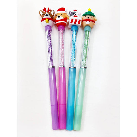 Christmas Theme Gem Ball Point Pen
