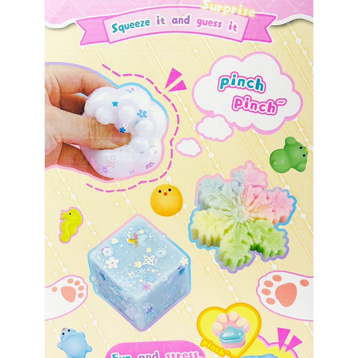Cute Gacha Machine Squishy Toy Set