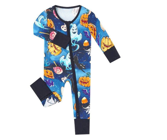 Charlie Play Ghosts & Goblins - Bamboo Zippy Romper