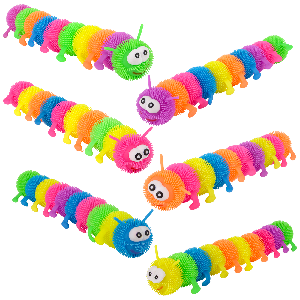 12" LIGHT-UP JUMBO CATERPILLAR PUFFER 12CT