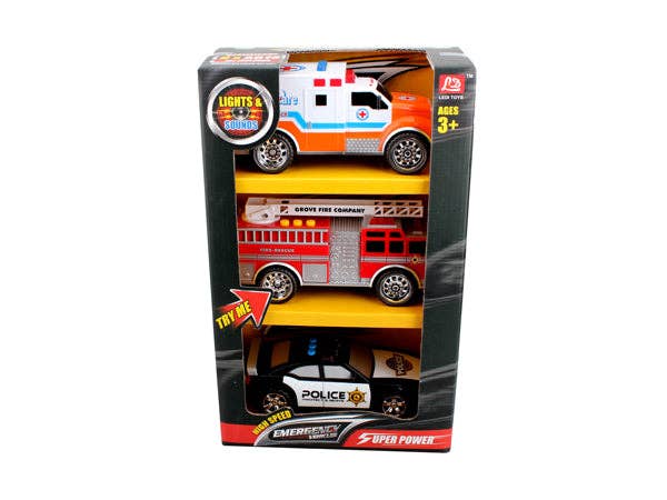 3-in-1 Emergency Vehicle Toy