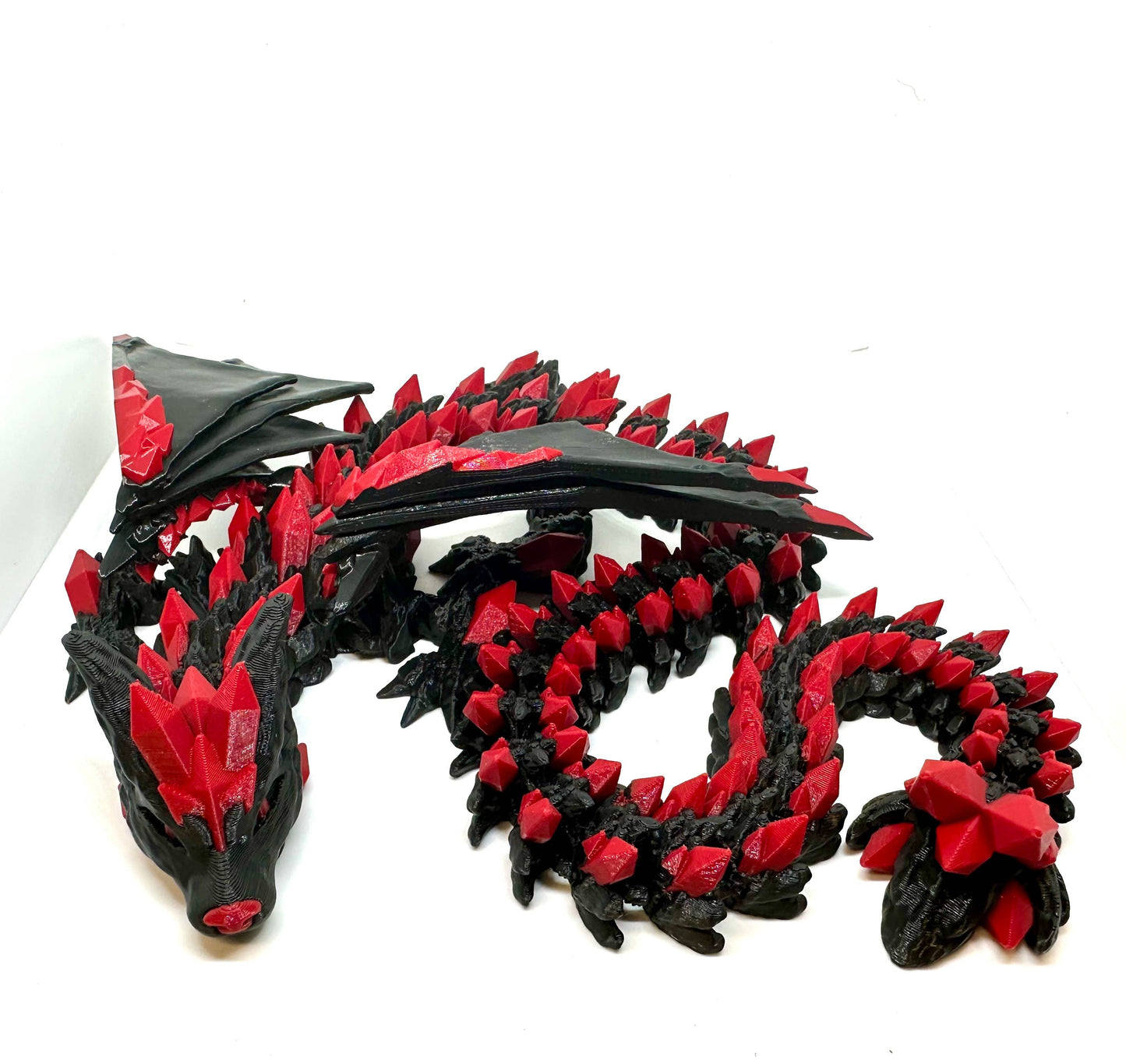 Large 3D Printed Dragons with Wings – Assorted Colors