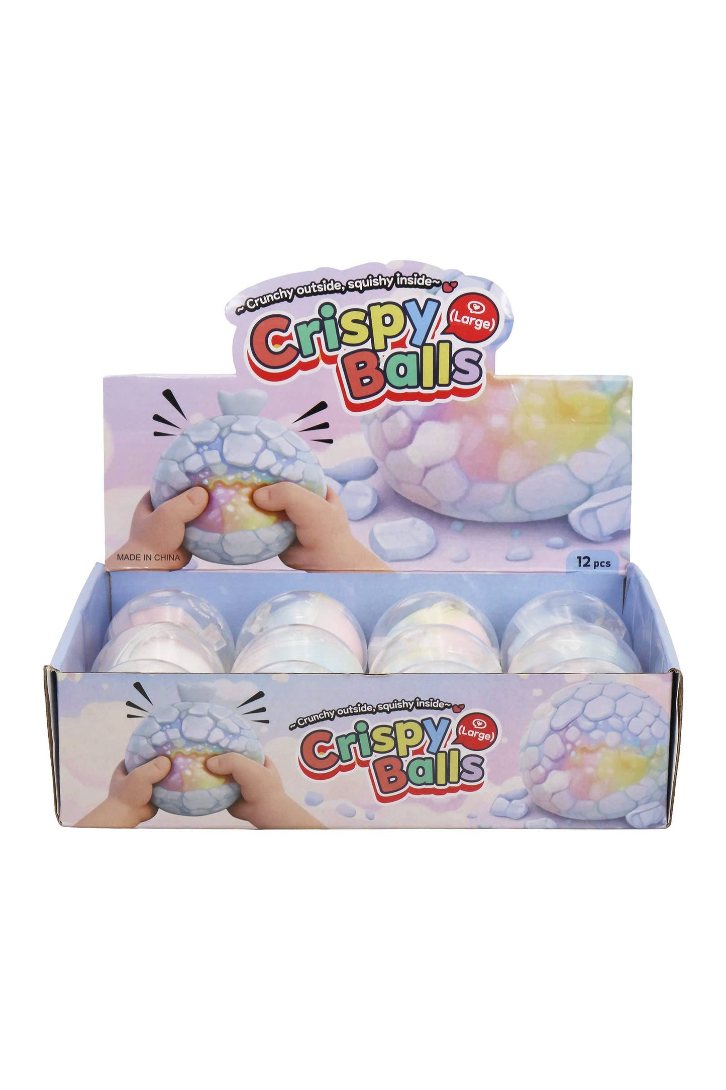 Pastel Multicolor Variety Crispy Cracking Clay Squishy Ball