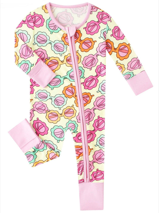 Posh TOT Sassy Shades Bamboo Baby Convertible Zippy Romper  CINCO DE MAYO PROMO - FINAL SALE