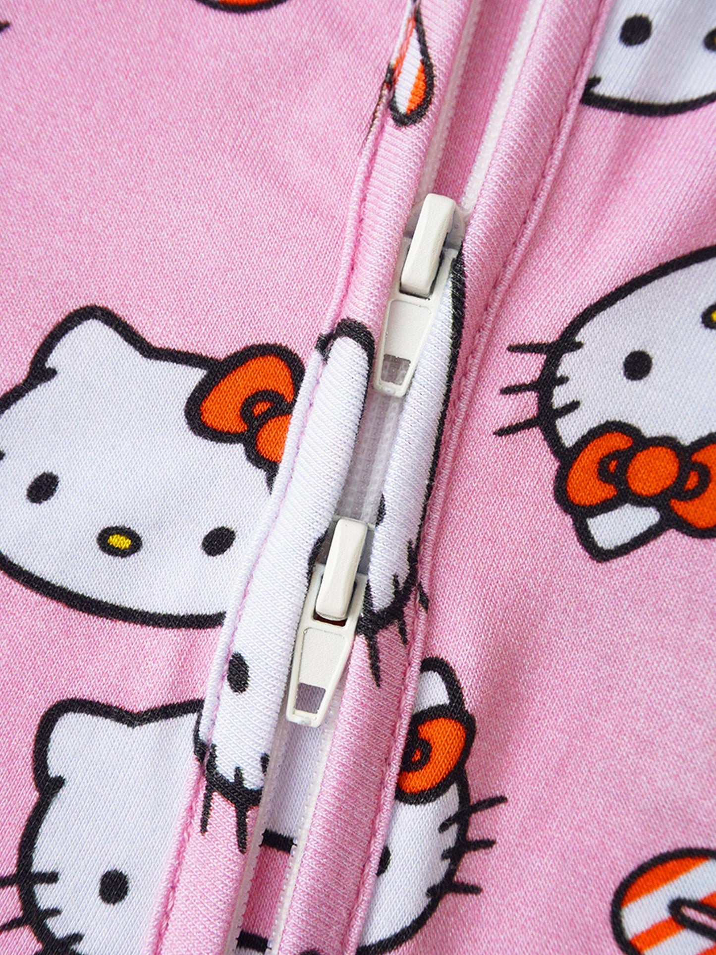 PoshTOT Sanrio Hello Kitty Pink Bamboo Baby Convertible Zippy Romper