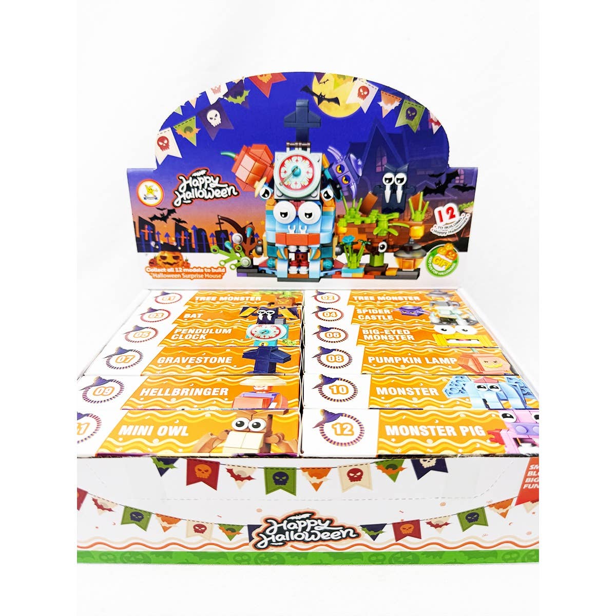 Halloween Theme Building Block Toy Set
