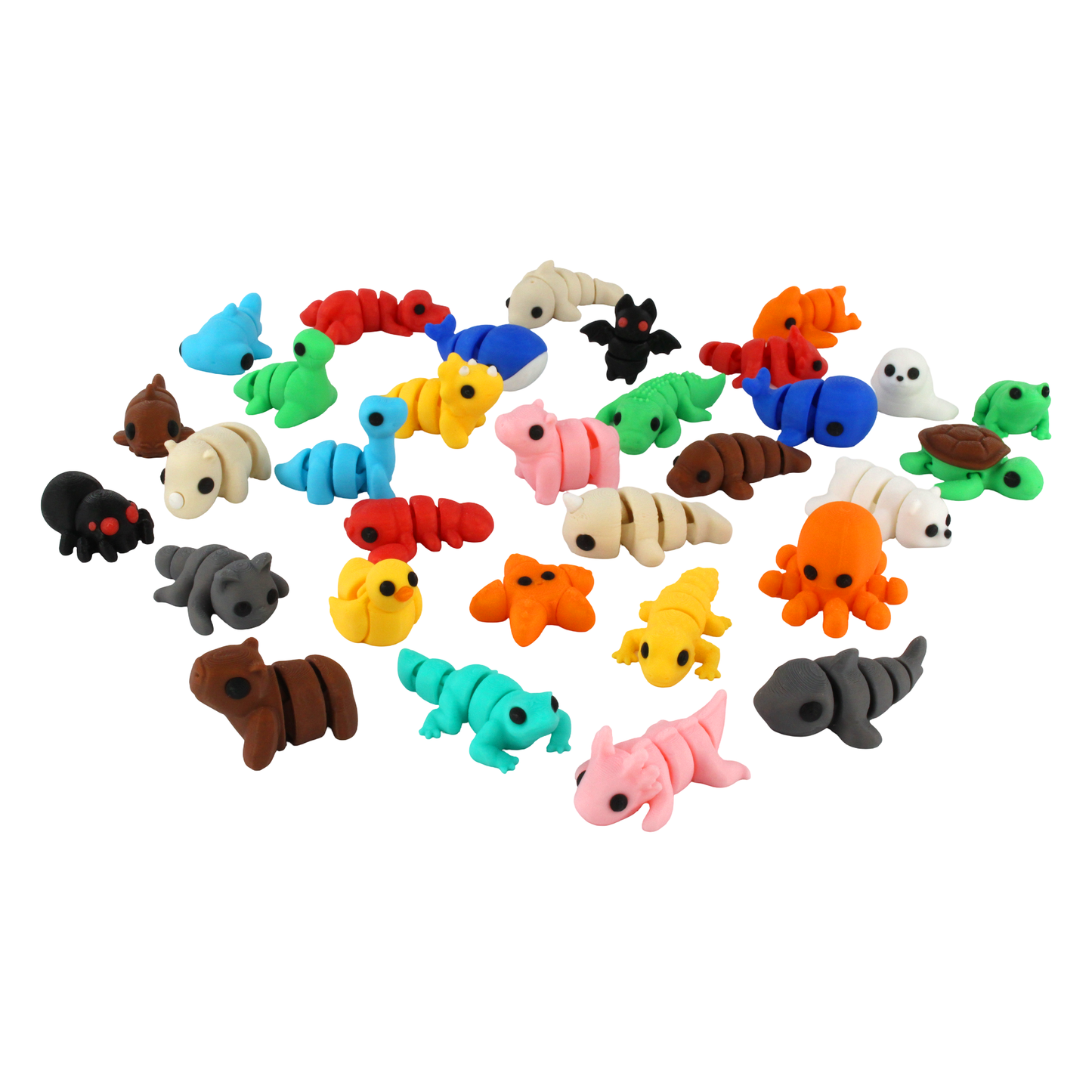 3D Printed Cute Articulated Animals – Mixed Pocket Pets