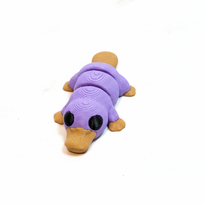 Platypus (Purple) • Mini 3D Printed Articulated Animal • Flexi Animals • Pocket Pets • Pocket Pals • Desk Pets [2025]