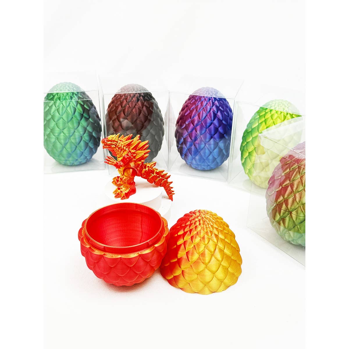 3D Printed Dinosaur in surprising Egg Set