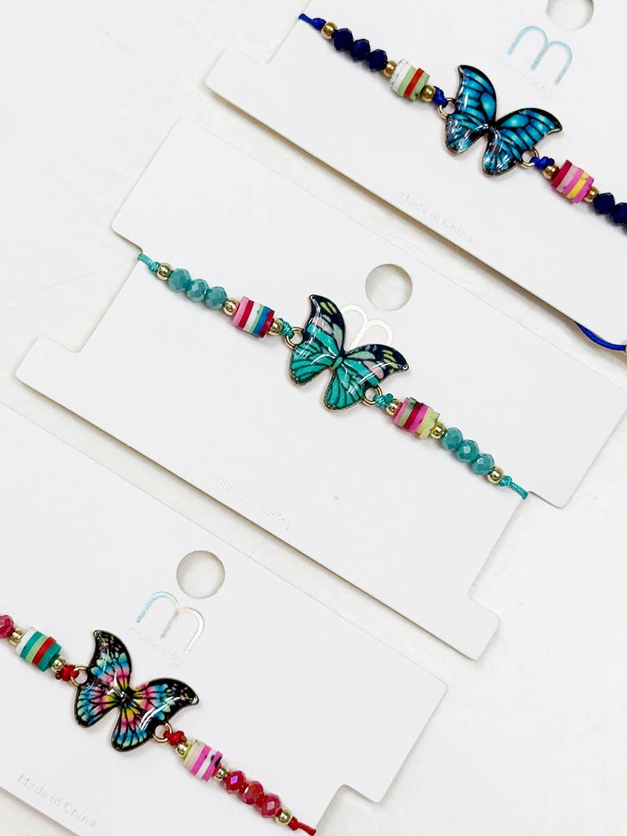 Butterfly String Adjustable Bracelet