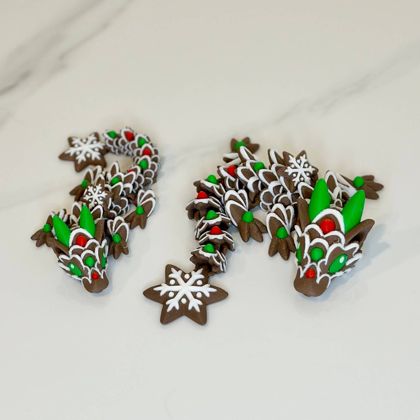 Small 3D Printed Gingerbread Dragons!