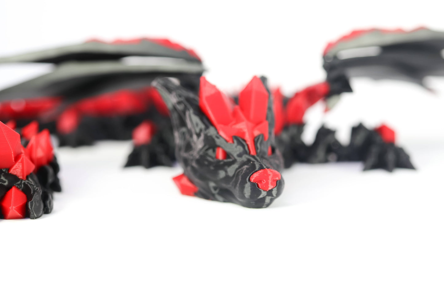 Large 3D Printed Dragons with Wings – Assorted Colors
